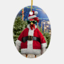 Search for oval christmas tree decorations Santa