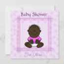 Search for african american baby girl shower invitations Black