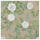 Search for brown floral fabric White