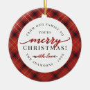 Search for red and black christmas tree decorations Tartan