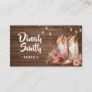 Search for western place cards Cowgirl boots