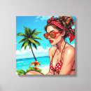 Search for bikini canvas prints Summer