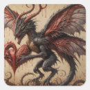 Search for dragon fantasy stickers Red