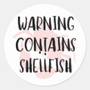 Search for no shellfish stickers Crab