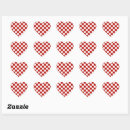 Search for red and white geometric stickers Chequered