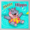 Search for happy hippo posters Cartoon