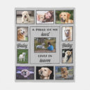 Search for pet memorial blankets Typography