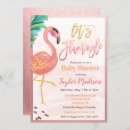 Search for pink flamingo baby shower invitations let's flamingle