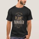 Search for plant manager tshirts Title