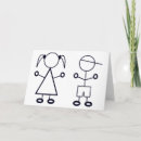 Search for stick figure cards Children