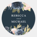 Search for blush navy blue wedding stickers Pink