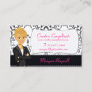 Search for cartoons business cards Pink