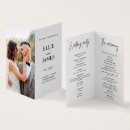 Search for booklet wedding programs Black and white
