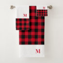Search for buffalo plaid bath towels Red