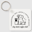 Search for funny dog sayings key rings Black and white