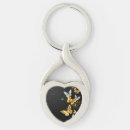 Search for white butterfly key rings Gold