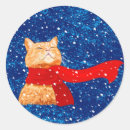 Search for red tabby cat stickers Xmas