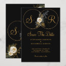 Search for black and gold wedding save the dates Watercolor