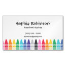 Search for preschool teacher business cards Therapist