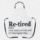 Search for funny retirement aprons Birthday