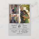 Search for 3 photo wedding invitations Contemporary