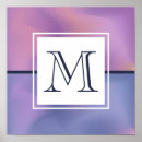 Search for pink monogram posters Stylish
