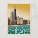 Search for chicago skyline postcards Illustration
