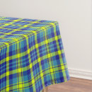 Search for blue and yellow tablecloths Chequered