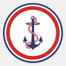 Search for red anchor stickers Sailing