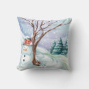 Search for snowman cushions Watercolor