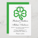 Search for clover wedding invitations Simple