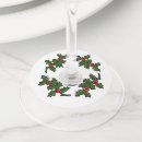 Search for christmas wine charms Holly