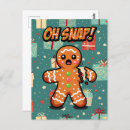 Search for gingerbread man postcards Xmas