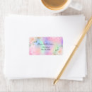 Search for rose gold confetti return address labels Bridal shower