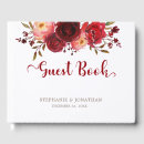 Search for burgundy wedding guest books Red roses