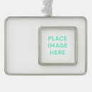 Search for silver frame christmas tree decorations Framed