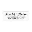 Search for decorative return address labels Bride