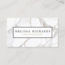 Search for white marble business cards Luxe