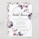 Search for mauve bridal shower invitations Botanical