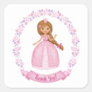 Search for princess birthday thank you stickers Girl