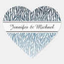 Search for zebra print wedding stickers Blue