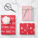 Search for christmas sets wrapping paper Red