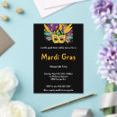 Search for mardi gras beads invitations Masquerade mask
