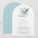 Search for stork baby boy shower invitations Watercolor