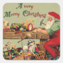 Search for vintage santa claus stickers Saint nicholas