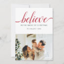 Search for believe christmas cards Red