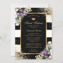 Search for orchids birthday invitations Gold