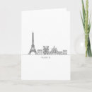 Search for paris skyline cards Eiffel tower illustration