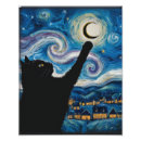 Search for starry night cat posters Cute