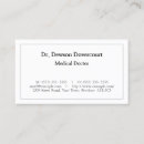 Search for medical business cards Plain